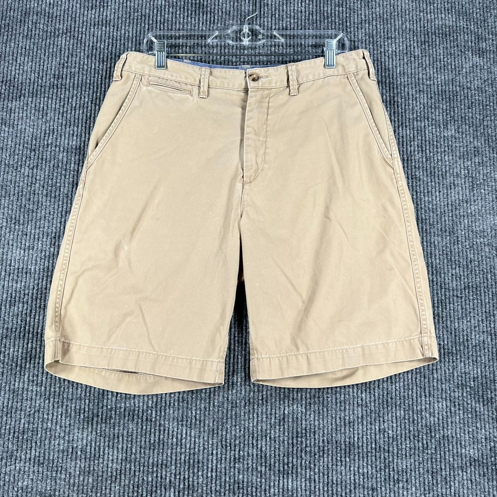 Polo Ralph Lauren Chino Shorts Mens Size 33 Beige Relaxed Fit Casual Comfort